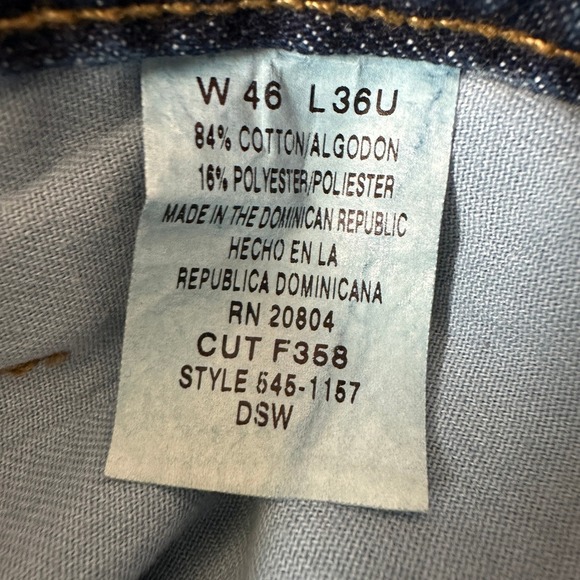 Big Mac Workwear Denim Carpenter Jeans Mens 46x36 Denim Outdoors Construction - Picture 4 of 8